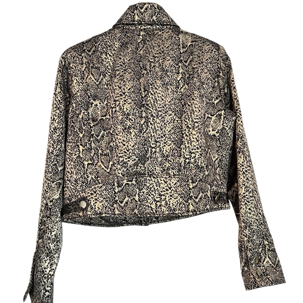Buckle Daytrip Women's Snake Print Metallic Jacket - Picture 5 of 9